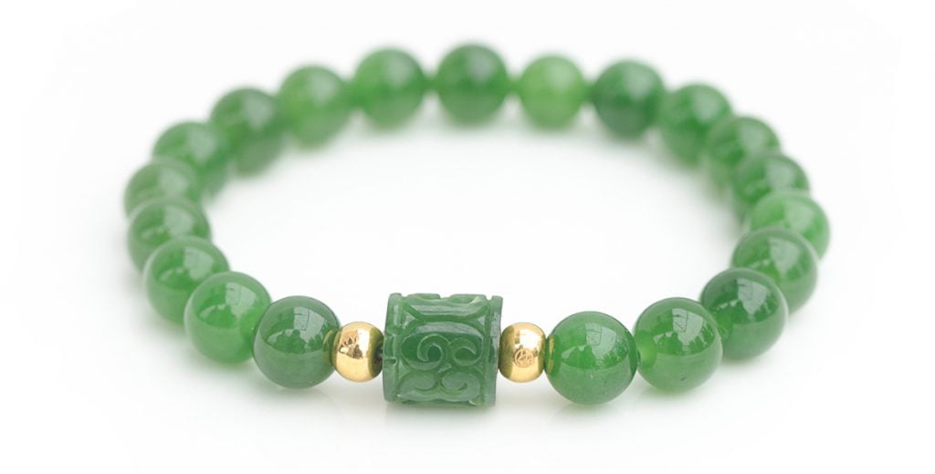 Vòng Tay Ngọc Bích Nephrite Mix Lu Thống Trụ