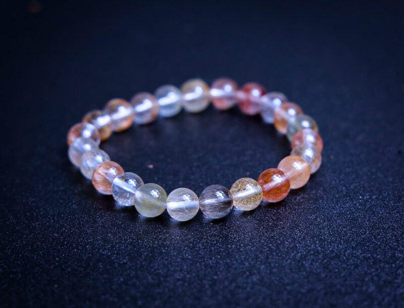 Vòng Thạch Anh Tóc 8li Cao Cấp
