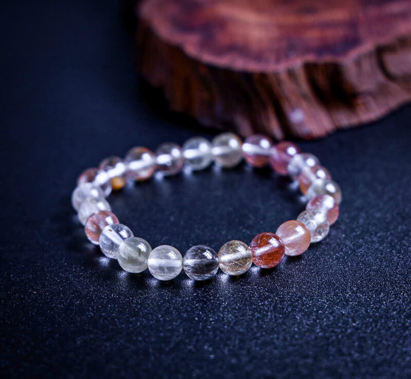 Vòng Thạch Anh Tóc 8li Cao Cấp
