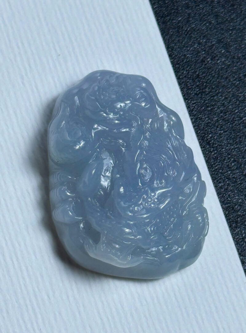 Rồng Ngọc Phỉ Thúy  Jadeite Jade A Mini Size 4,2x3x1,15cm
