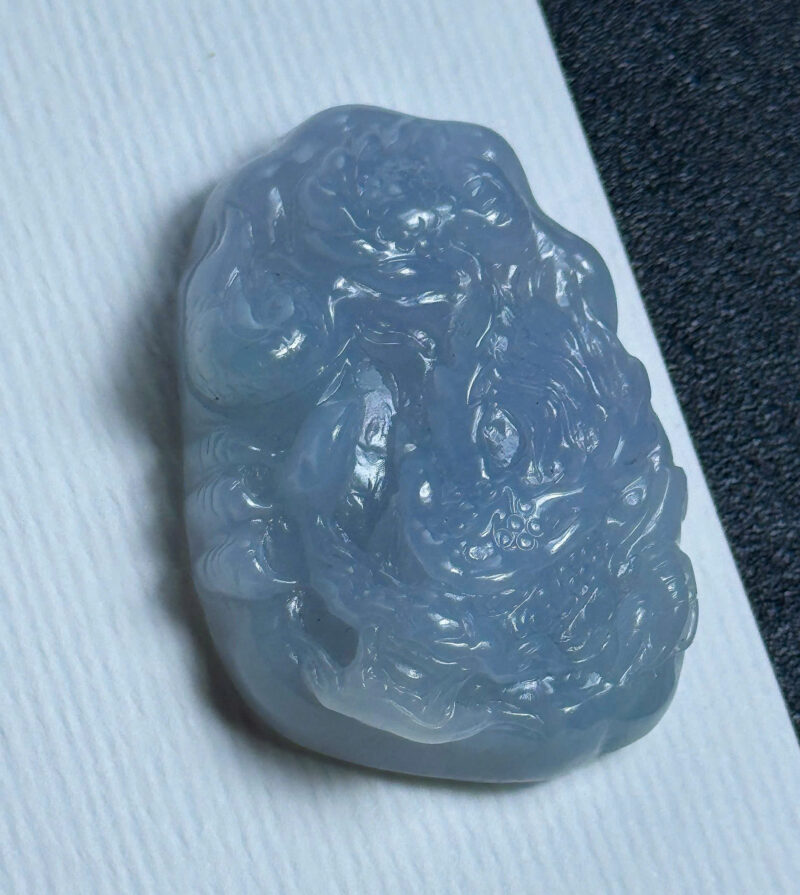 Rồng Ngọc Phỉ Thúy  Jadeite Jade A Mini Size 4,2x3x1,15cm