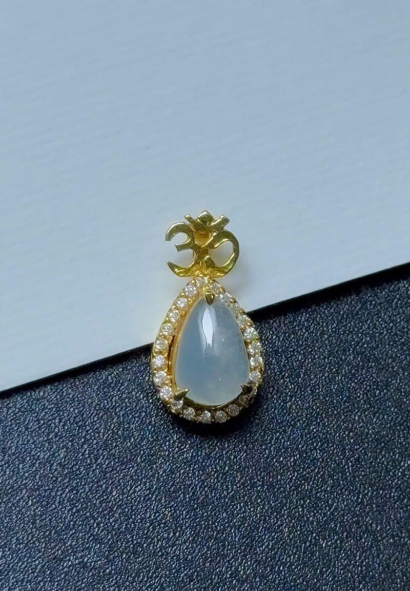 Mặt Dây Om & Giọt Nước  Ngọc Phỉ Thúy Jadeite A