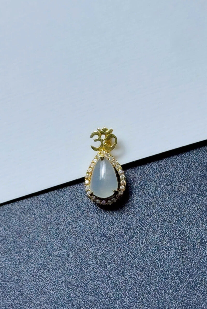 Mặt Dây Om & Giọt Nước  Ngọc Phỉ Thúy Jadeite A