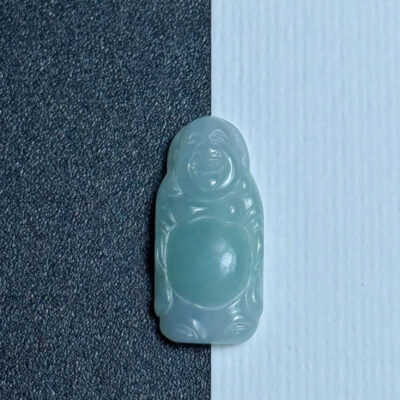 Ngọc Phỉ Thúy Type A Di Lặc Hoan Hỷ (Size 2,8x1,3x0,6cm)