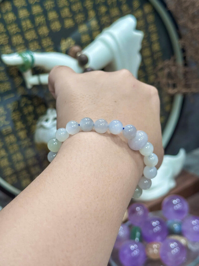 Vòng Tử Bạch Hoà Điền / Vương Khí Lan Sương