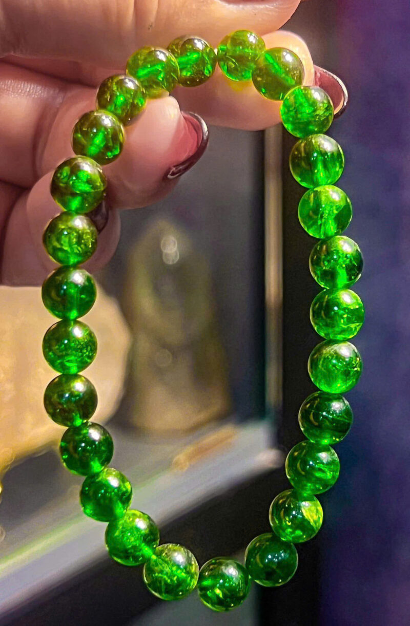 Vòng Tay Chrome Diopside Cao Cấp 7.5ly
