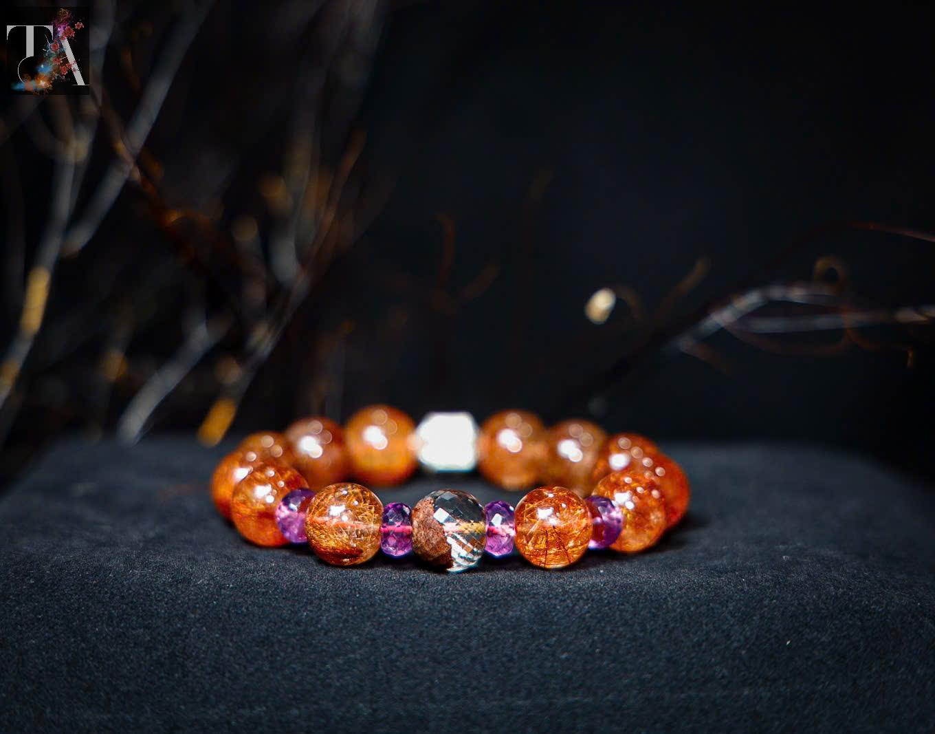 Vòng Pháp Hỷ Thạch Anh Tóc Đỏ /Thu Hút May Mắn, Kích Hoạt Nhiệt Huyết, Năng Lượng Tinh Hoa Vòng Pháp Hỷ Thạch Anh Tóc Đỏ /Thu Hút May Mắn, Kích Hoạt Nhiệt Huyết, Năng Lượng Tinh Hoa