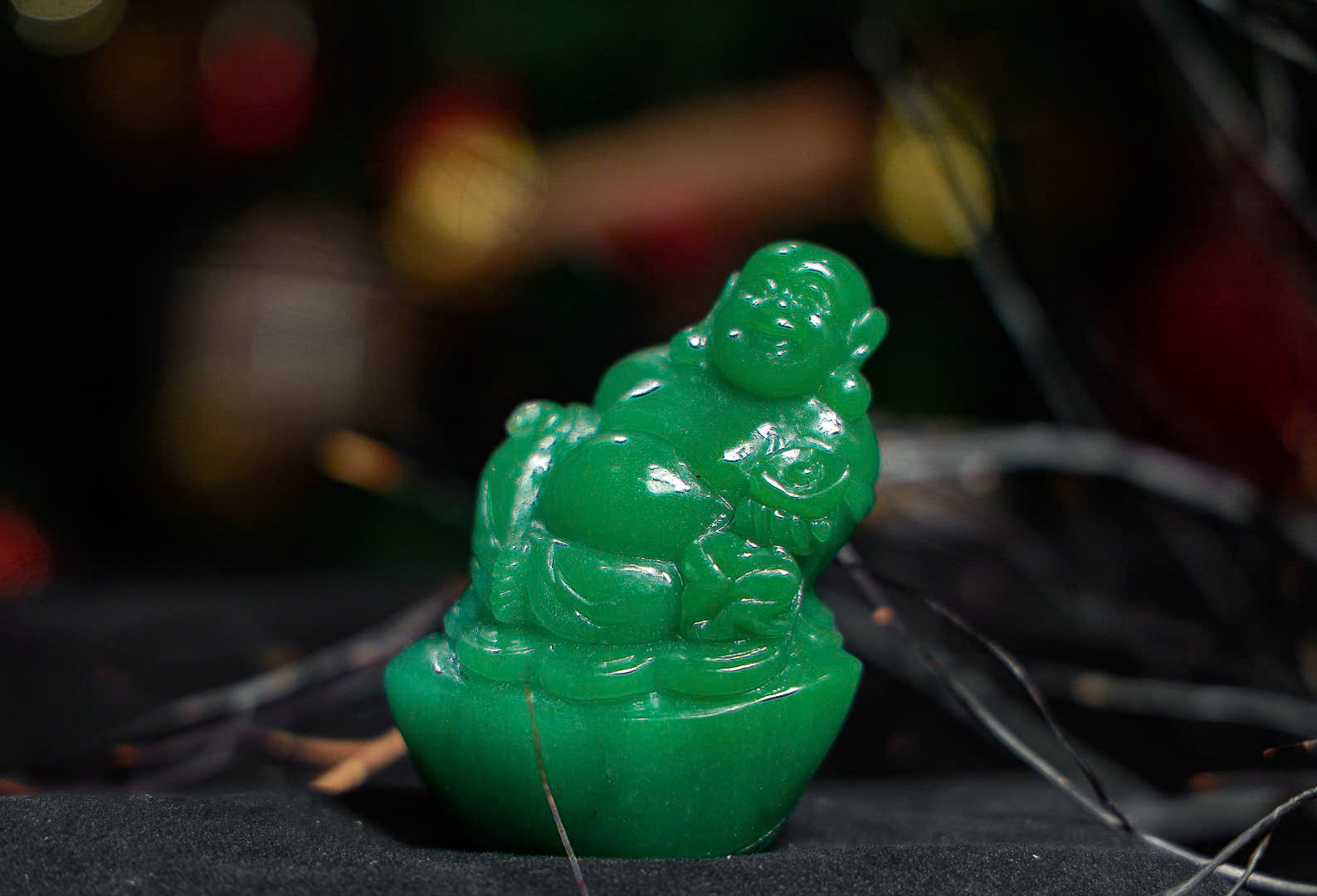 Di Lặc Cầm Chĩnh Vàng & Ngồi Trên Kim Tiền Vượng Phúc Di Lặc Cầm Chĩnh Vàng & Ngồi Trên Kim Tiền Vượng Phúc