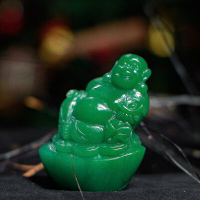 Di Lặc Cầm Chĩnh Vàng & Ngồi Trên Kim Tiền Vượng Phúc