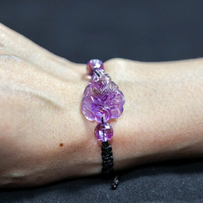 Dây Đeo Hồ Ly 9 Đuôi Thạch Anh Tím