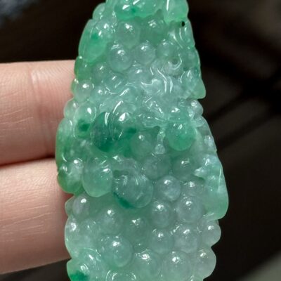 Mặt nho phỉ thúy Jadeite thiên nhiên A